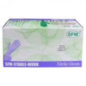 Перчатки нитриловые смотровые SFM Stable-Work Германия 50 пар (100 штук) размер S (малый)