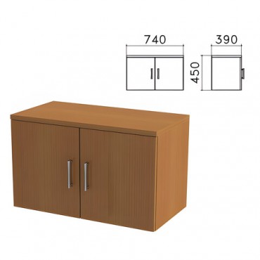 Шкаф-антресоль "Монолит", 740х390х450 мм, цвет орех гварнери, АМ01.3