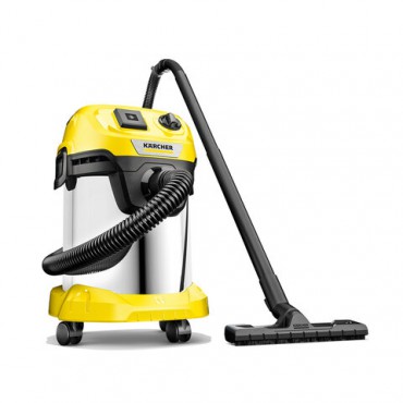 Пылесос хозяйственный KARCHER WD 3 PS, мусоросборник 17 л, мощность 1000 Вт, желтый, 1.628-190.0