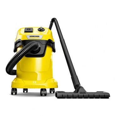 Пылесос хозяйственный KARCHER WD 3 P, мусоросборник 17 л, мощность 1000 Вт, желтый, 1.628-170.0